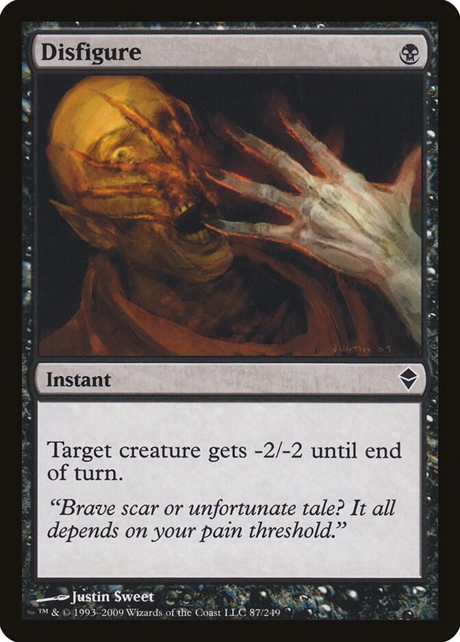 Disfigure 87 card from Zendikar