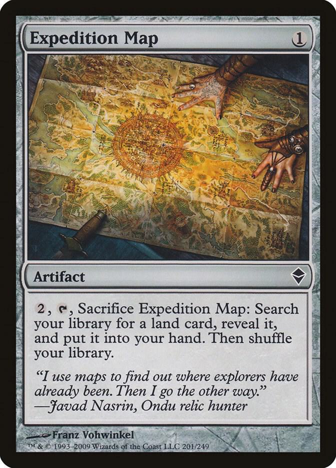 Expedition Map 201 card from Zendikar