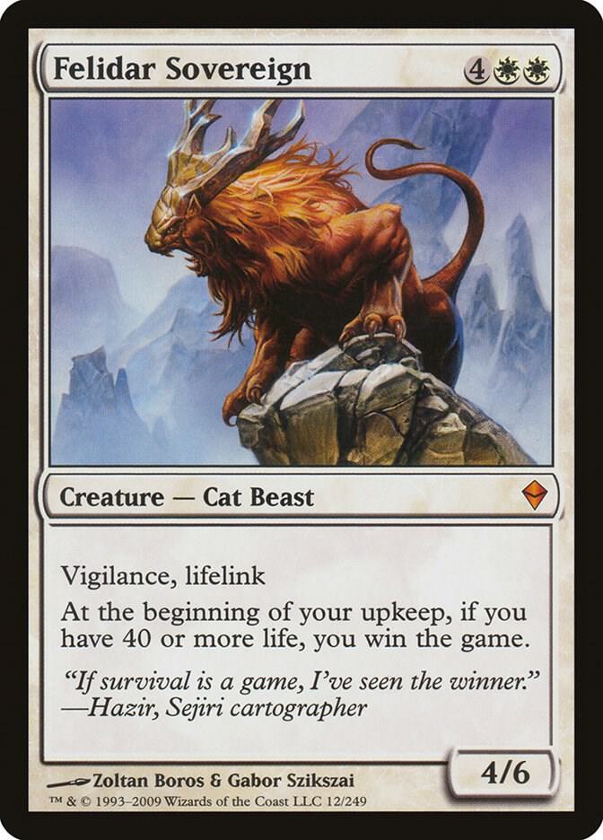 Felidar Sovereign 12 card from Zendikar