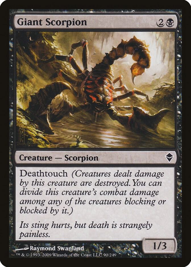 Giant Scorpion 90 card from Zendikar