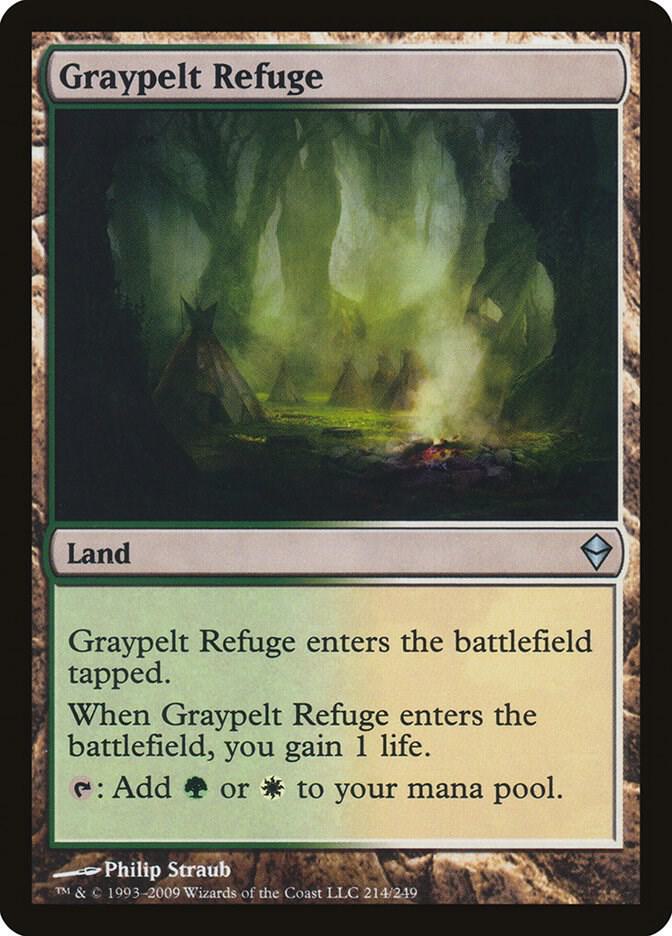 Graypelt Refuge 214 card from Zendikar