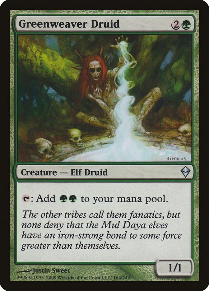 Greenweaver Druid 164 card from Zendikar