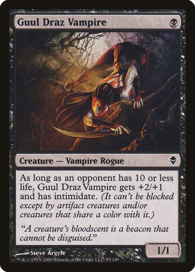 Guul Draz Vampire 93 card from Zendikar