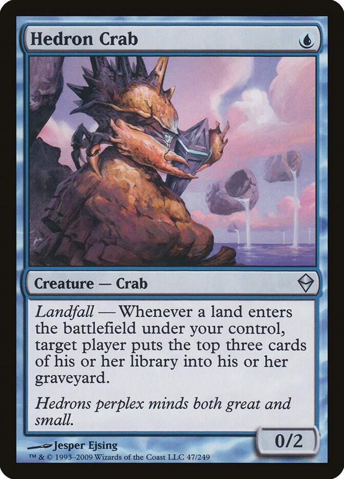 Hedron Crab 47 card from Zendikar