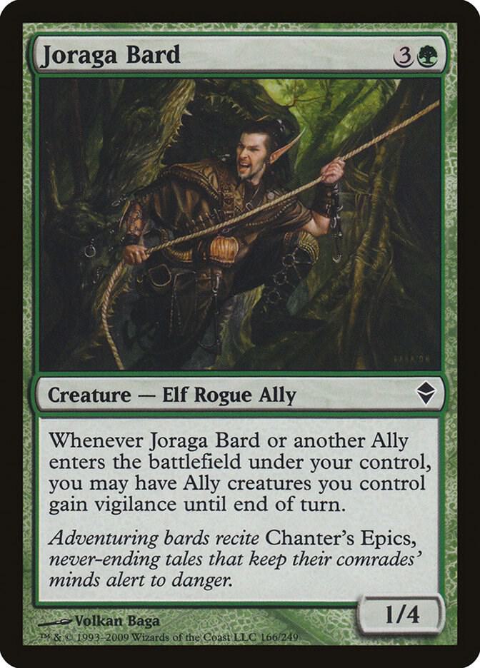 Joraga Bard 166 card from Zendikar