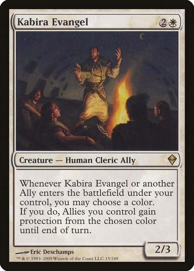 Kabira Evangel 15 card from Zendikar