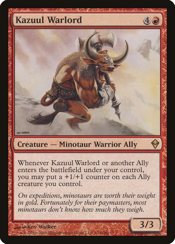Kazuul Warlord 134 card from Zendikar
