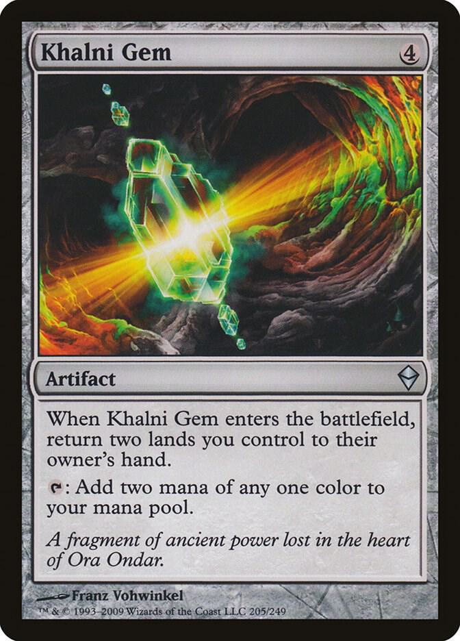 Khalni Gem 205 card from Zendikar