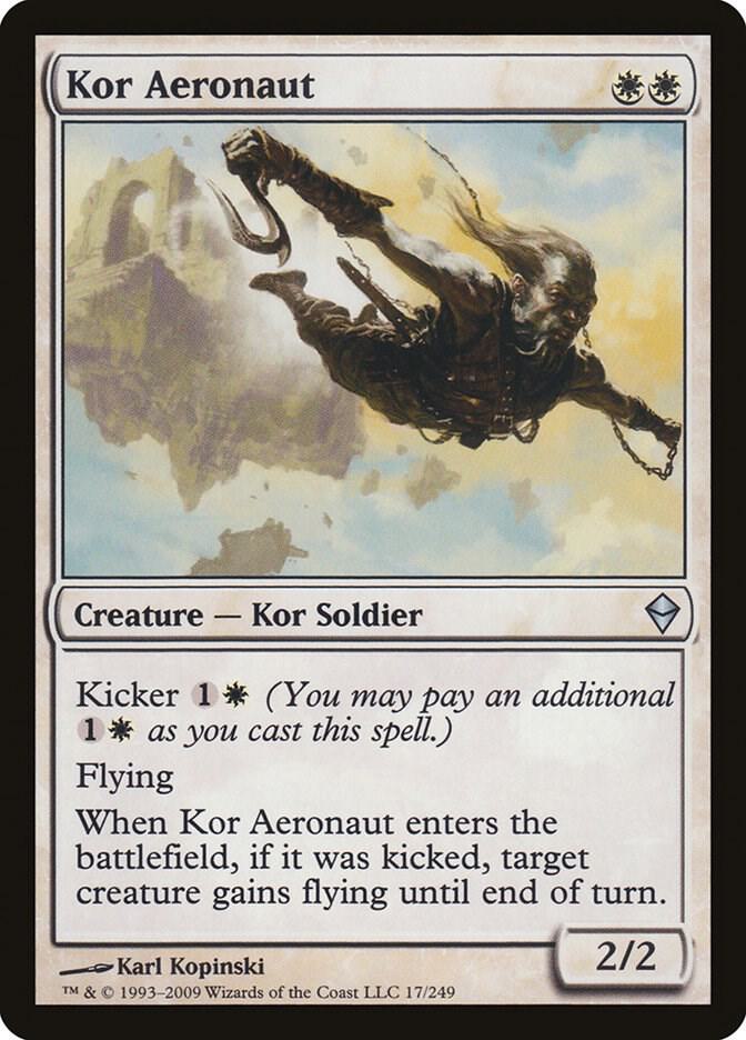 Kor Aeronaut 17 card from Zendikar