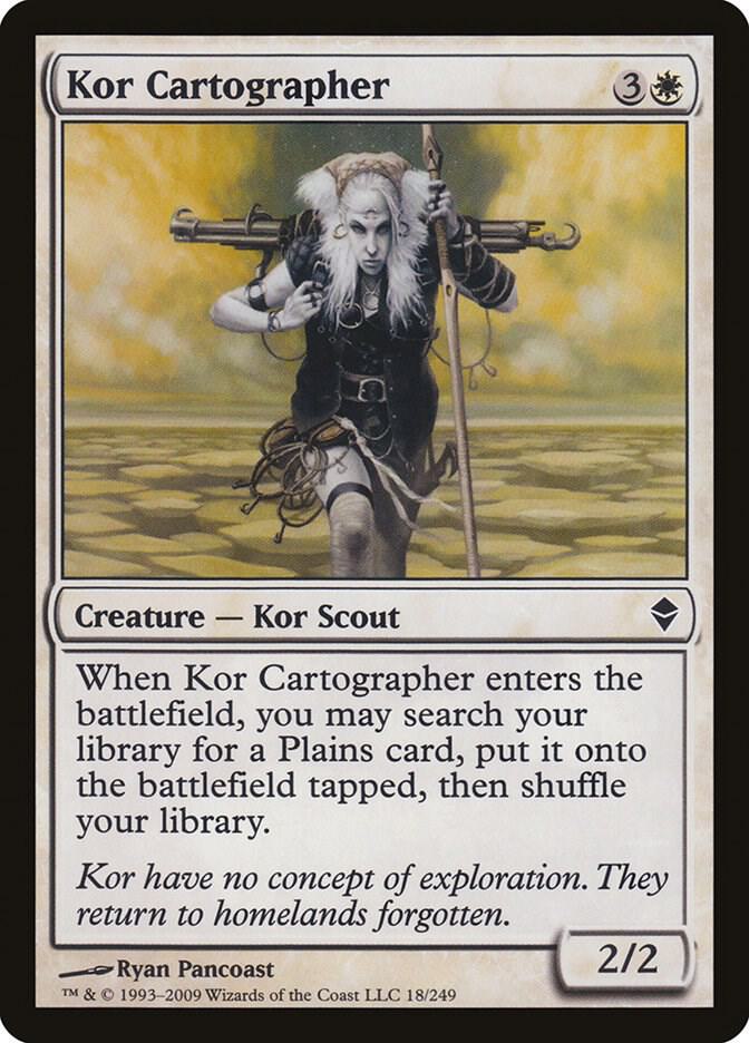 Kor Cartographer 18 card from Zendikar