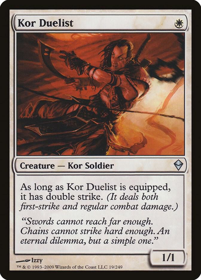 Kor Duelist 19 card from Zendikar