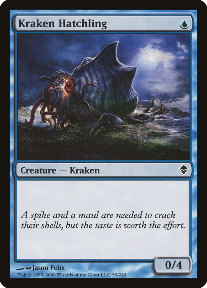 Kraken Hatchling 50 card from Zendikar