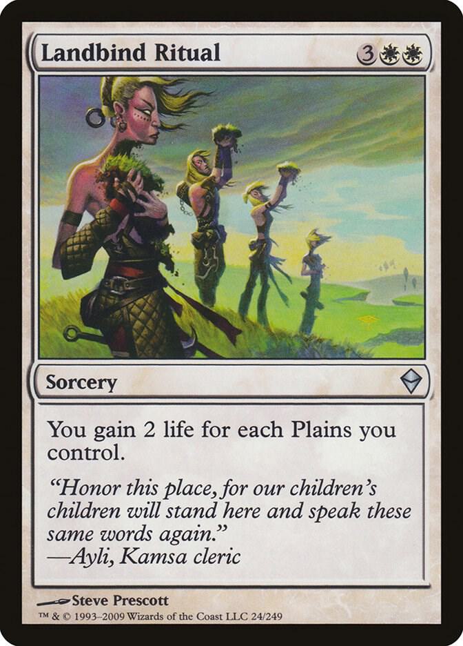 Landbind Ritual 24 card from Zendikar