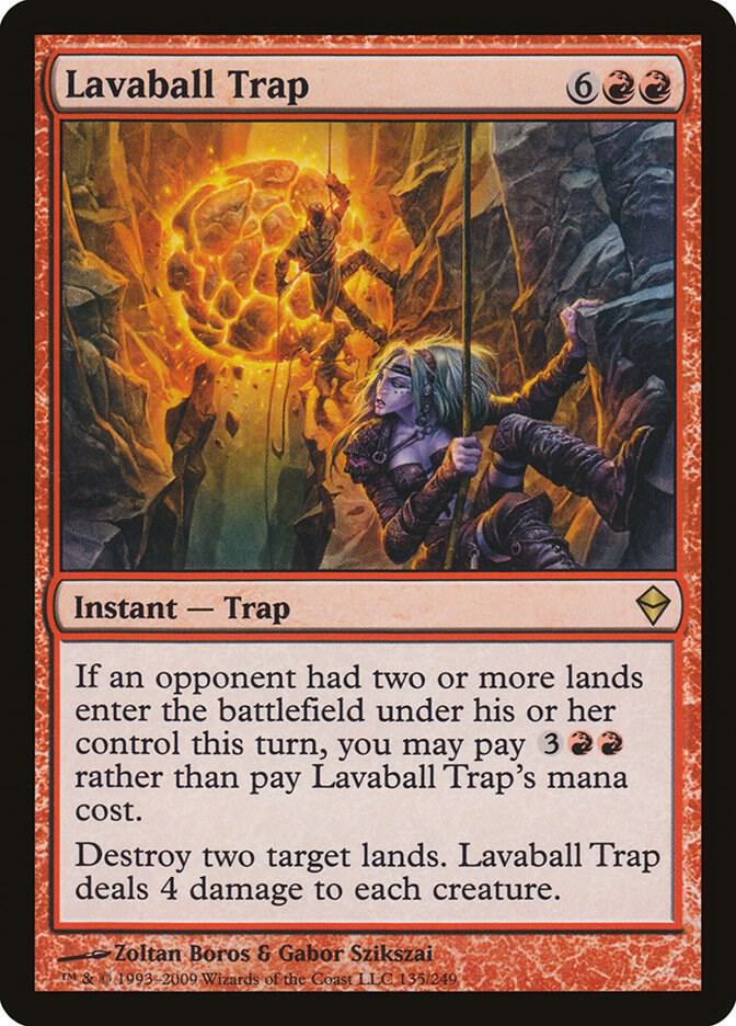 Lavaball Trap 135 card from Zendikar