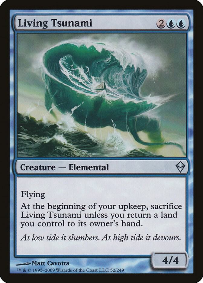 Living Tsunami 52 card from Zendikar