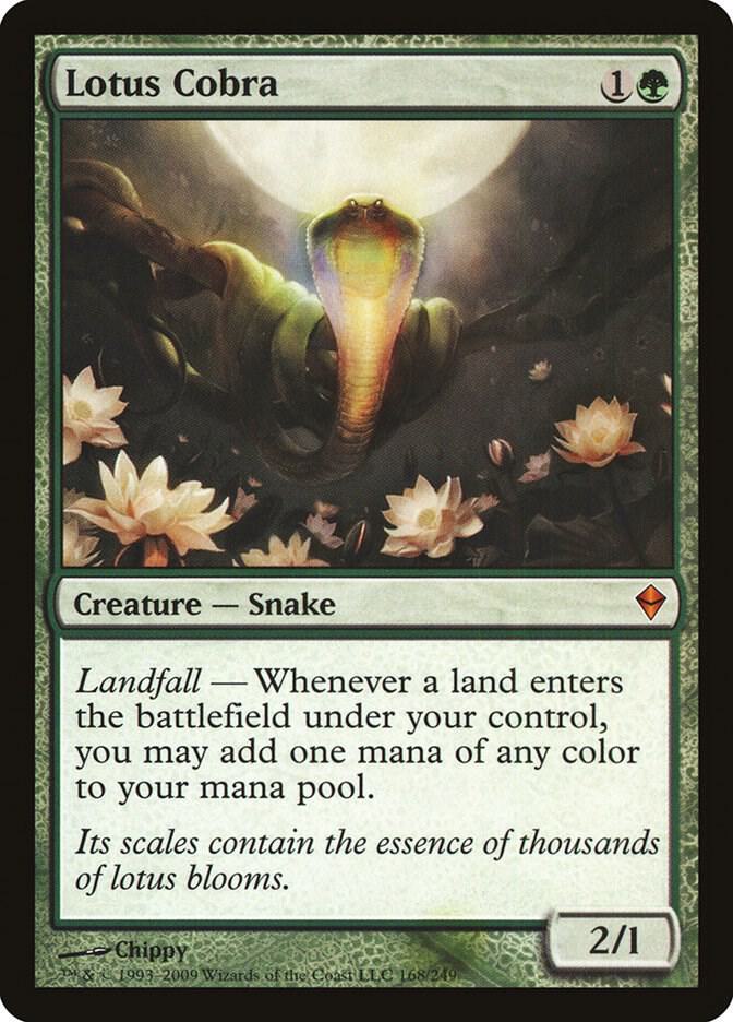 Lotus Cobra 168 card from Zendikar