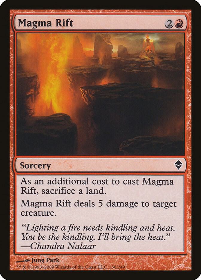 Magma Rift 136 card from Zendikar