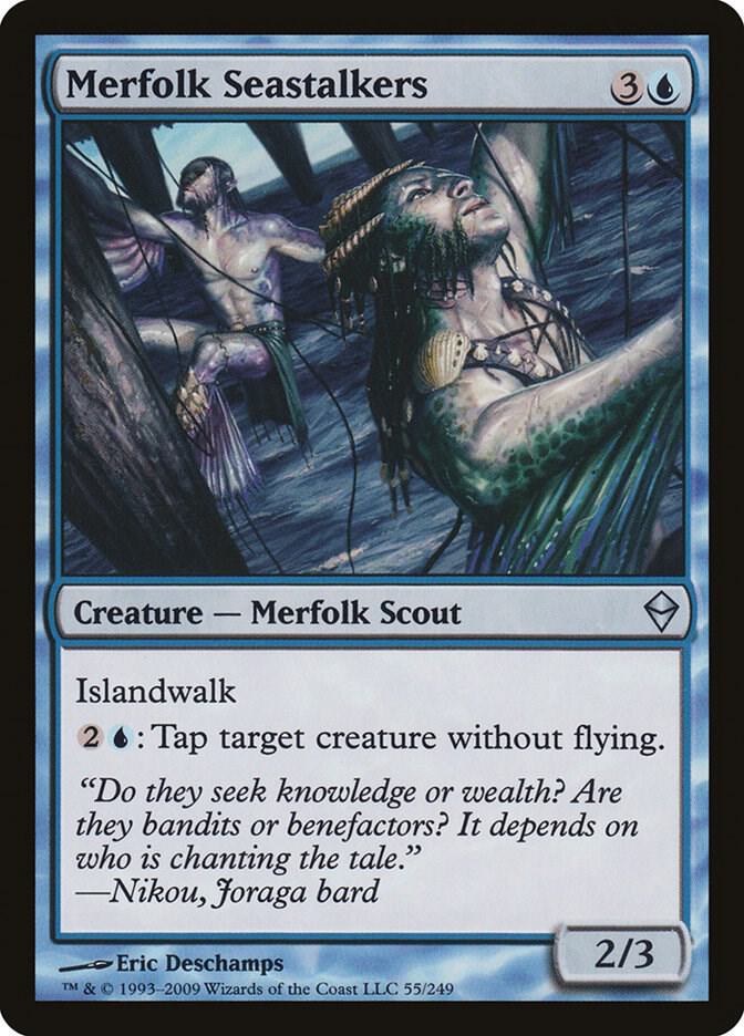 Merfolk Seastalkers 55 card from Zendikar