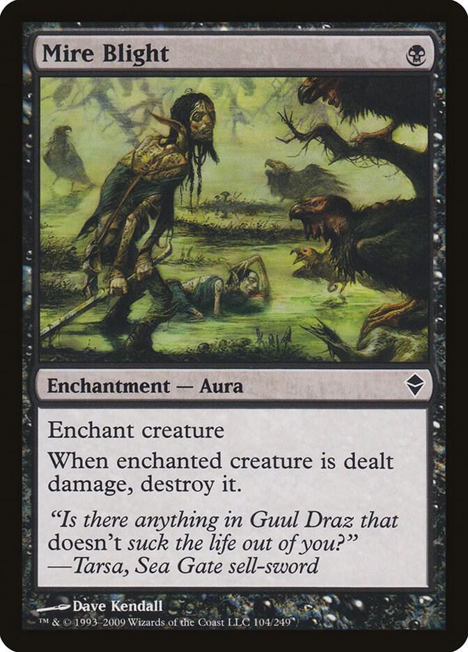 Mire Blight 104 card from Zendikar