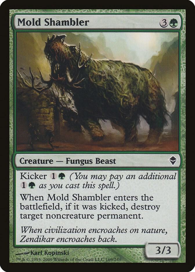 Mold Shambler 169 card from Zendikar