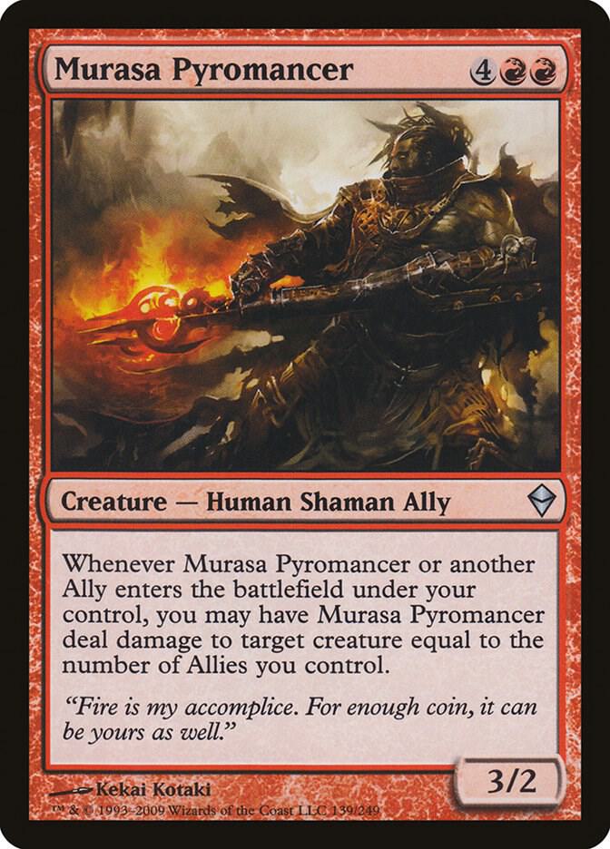 Murasa Pyromancer 139 card from Zendikar