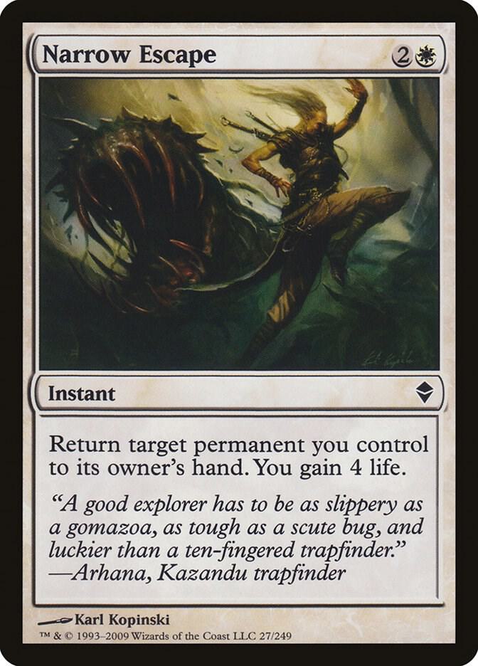 Narrow Escape 27 card from Zendikar