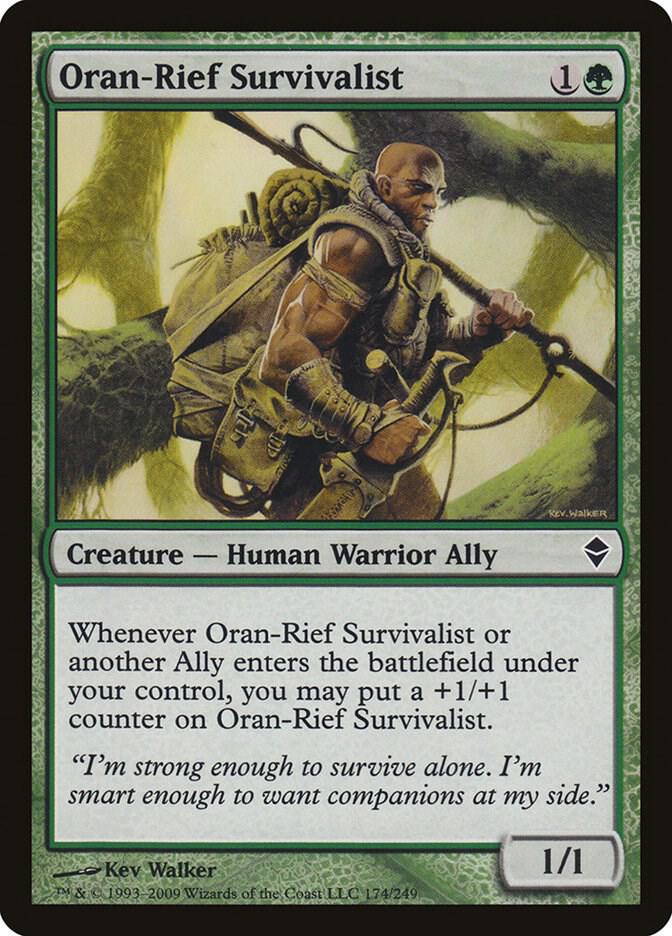 Oran-Rief Survivalist 174 card from Zendikar