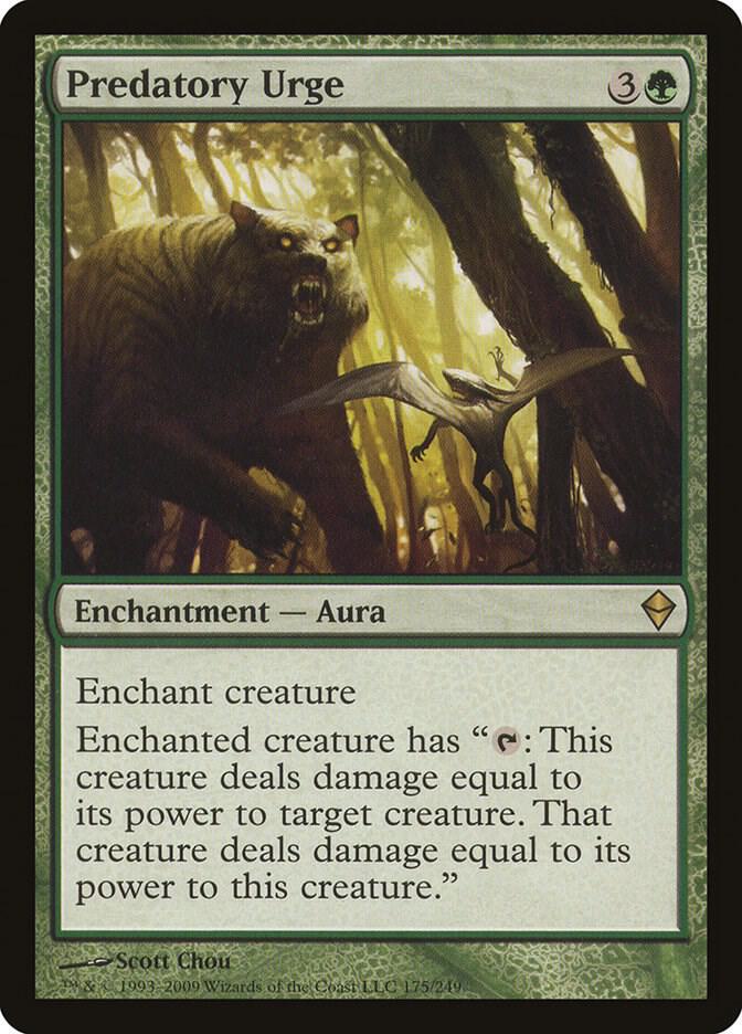 Predatory Urge 175 card from Zendikar