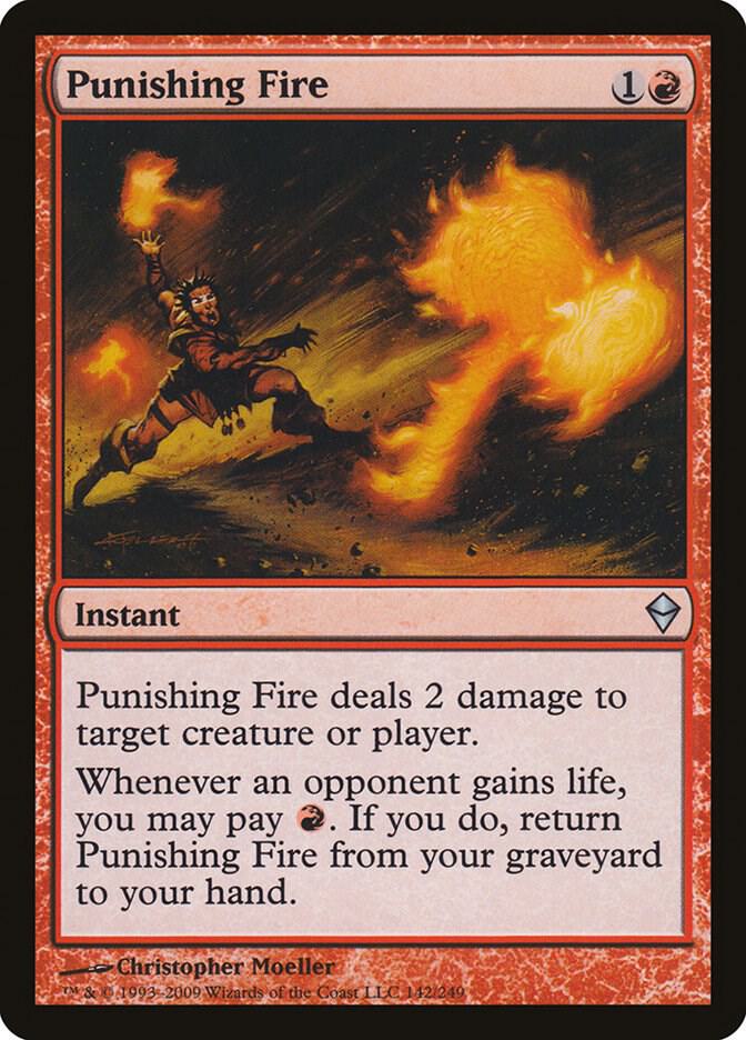 Punishing Fire 142 card from Zendikar