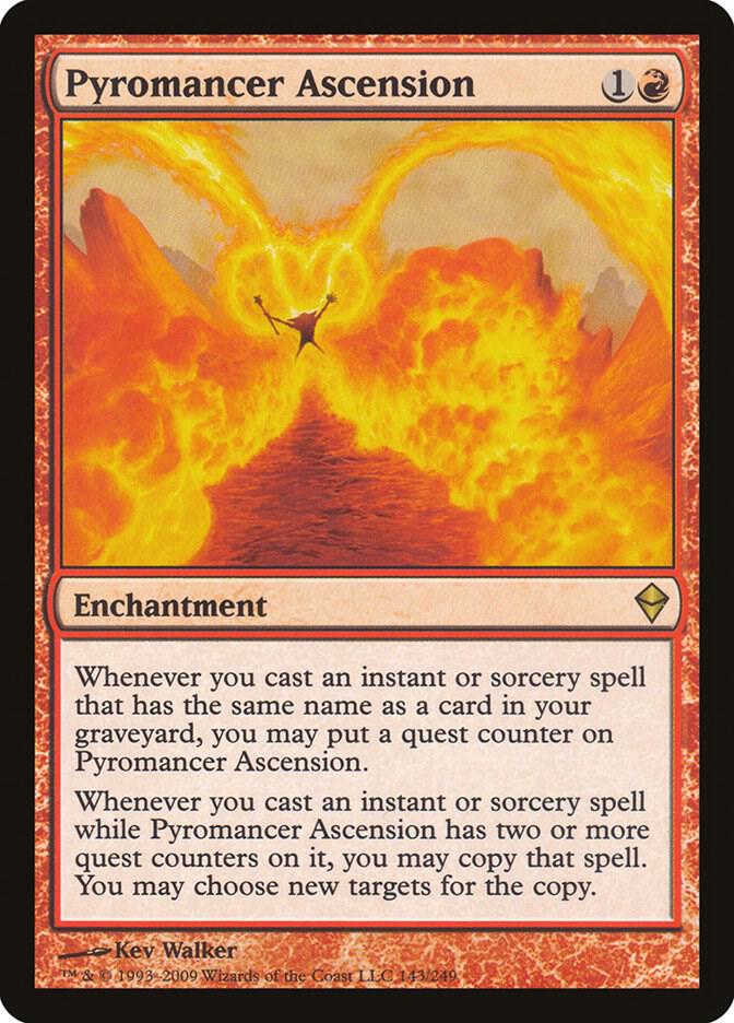 Pyromancer Ascension 143 card from Zendikar