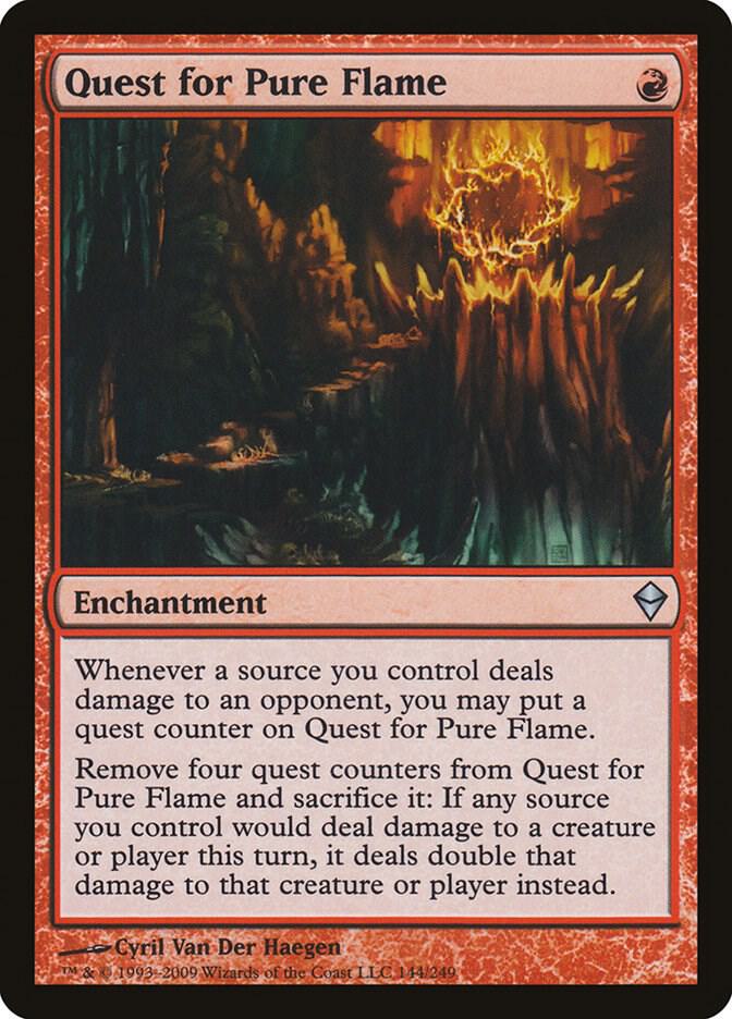 Quest for Pure Flame 144 card from Zendikar