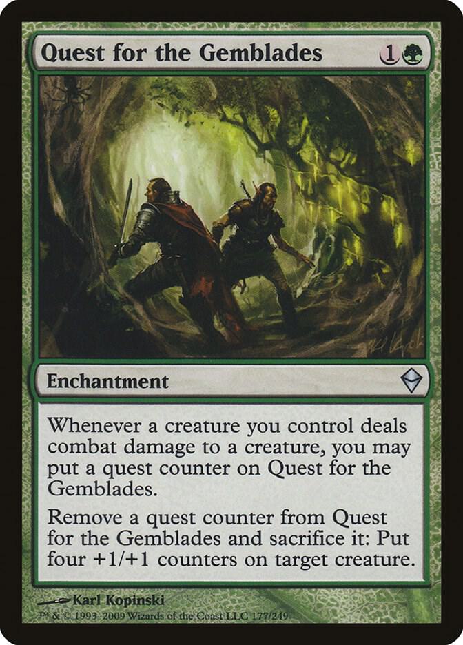 Quest for the Gemblades 177 card from Zendikar