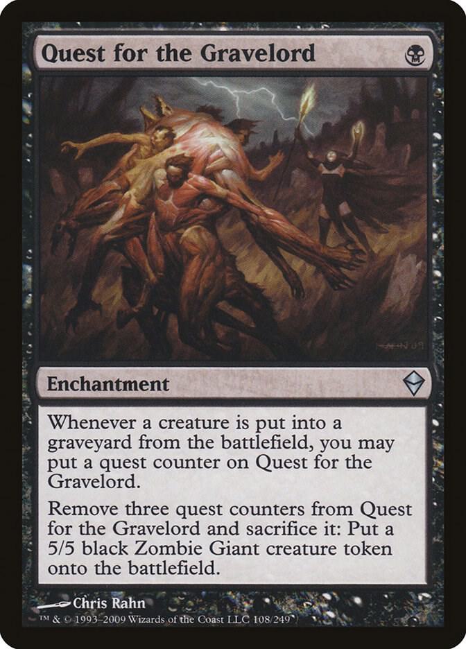Quest for the Gravelord 108 card from Zendikar
