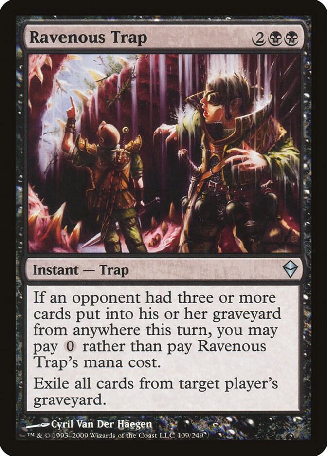 Ravenous Trap 109 card from Zendikar