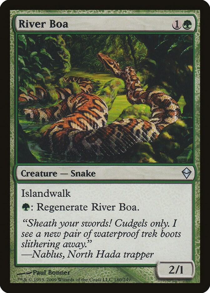 River Boa 180 card from Zendikar