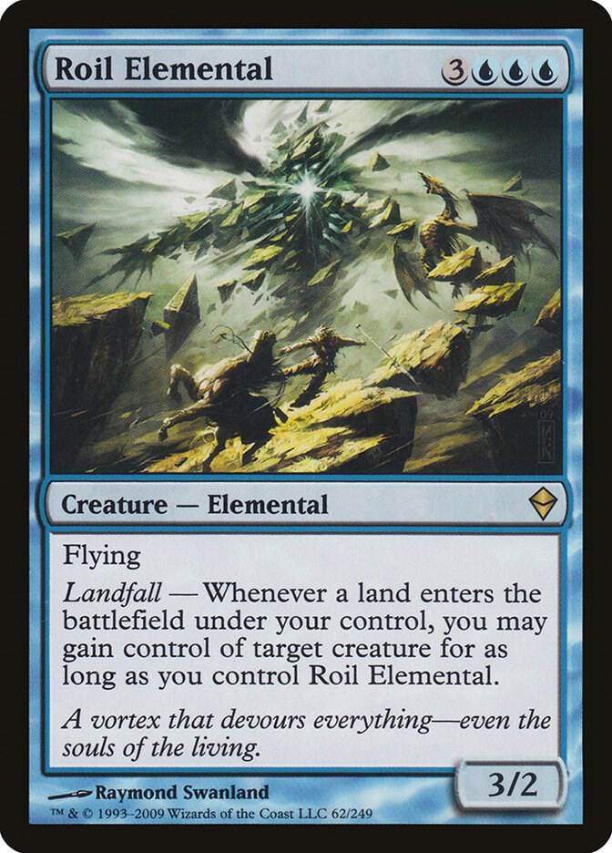 Roil Elemental 62 card from Zendikar