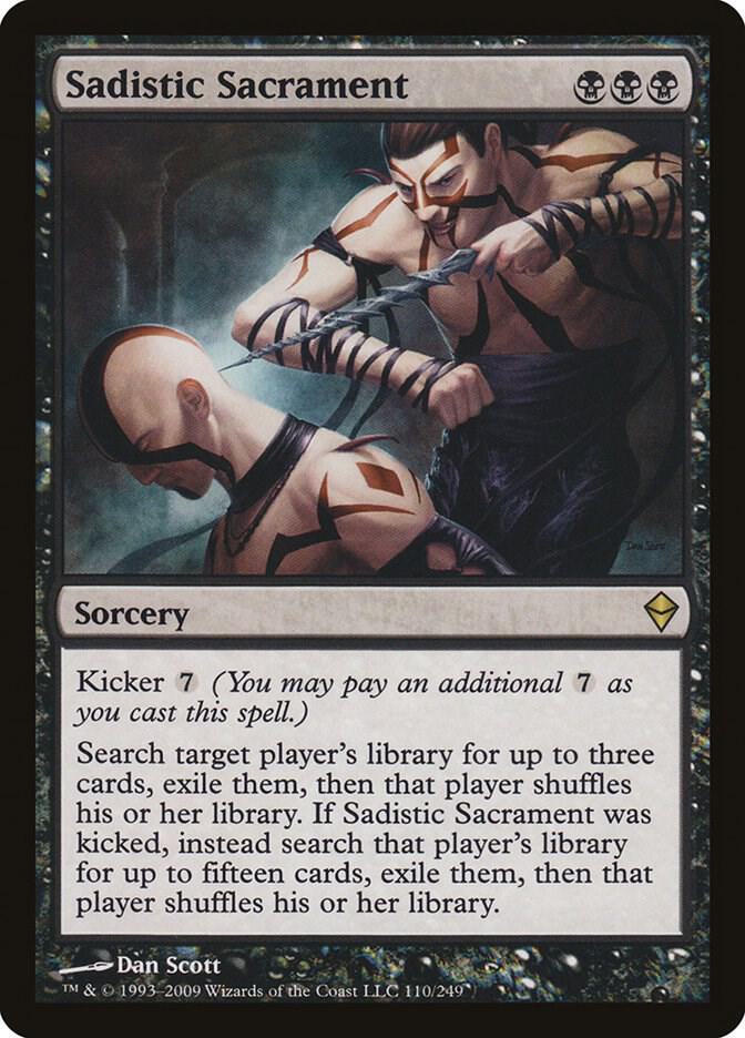 Sadistic Sacrament 110 card from Zendikar