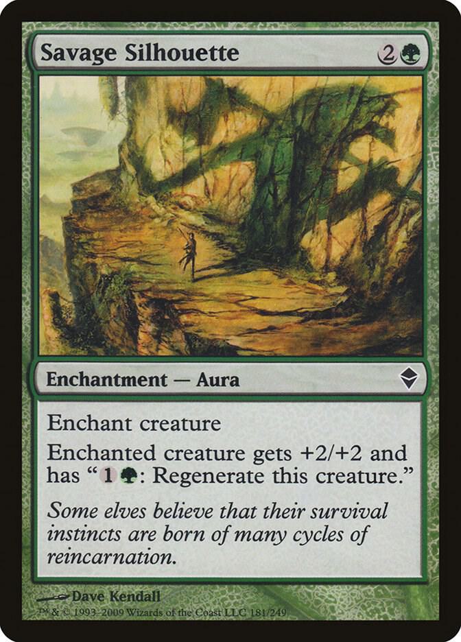Savage Silhouette 181 card from Zendikar