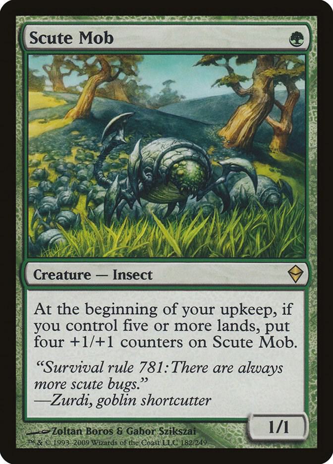 Scute Mob 182 card from Zendikar