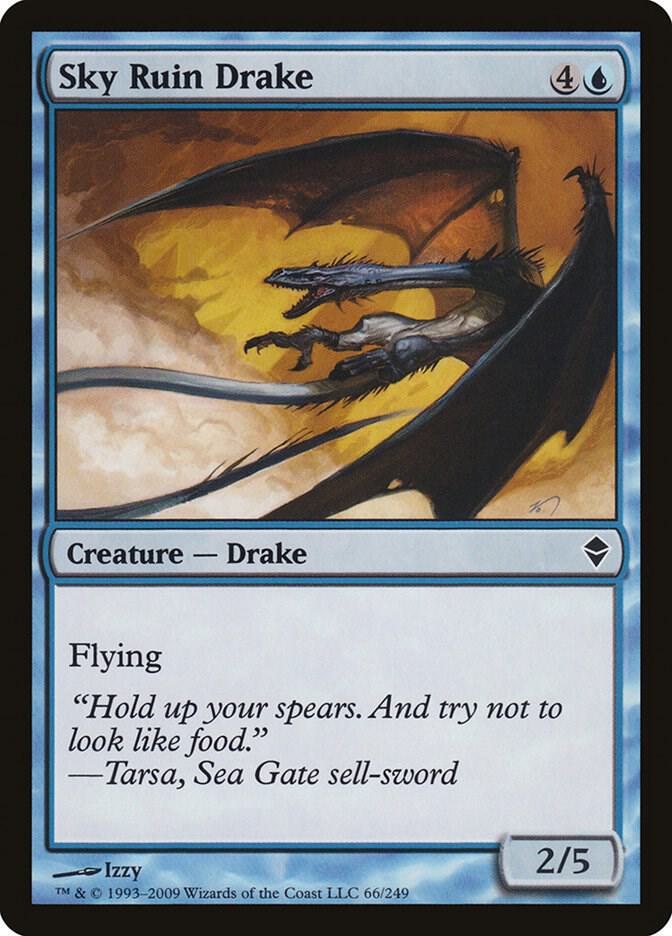 Sky Ruin Drake 66 card from Zendikar