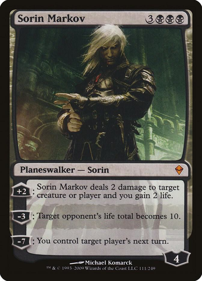 Sorin Markov 111 card from Zendikar