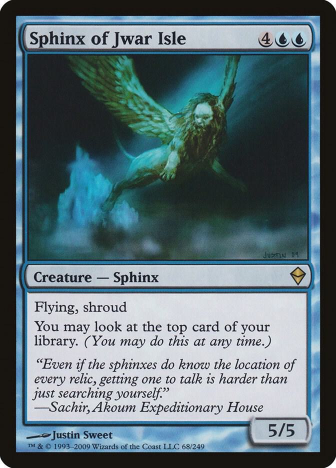 Sphinx of Jwar Isle 68 card from Zendikar