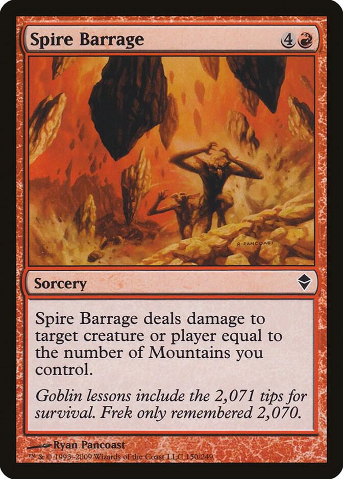 Spire Barrage 150 card from Zendikar