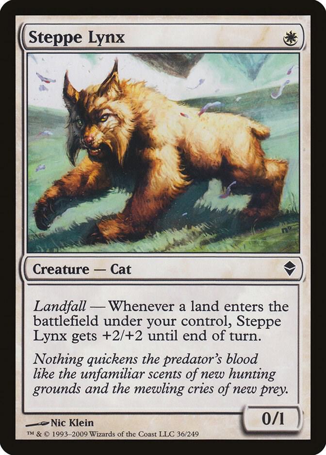 Steppe Lynx 36 card from Zendikar