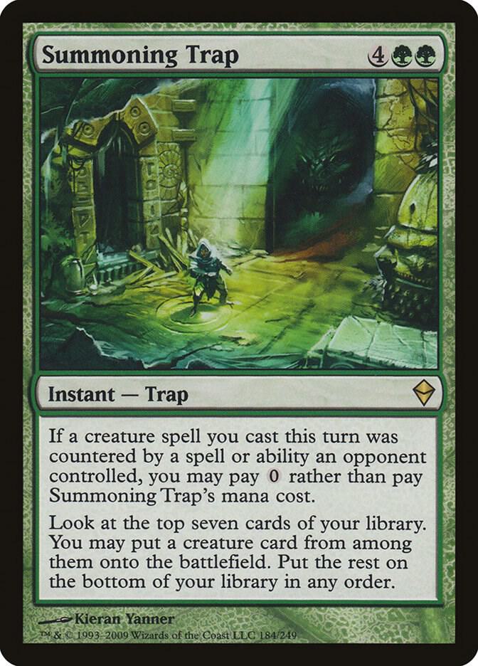 Summoning Trap 184 card from Zendikar