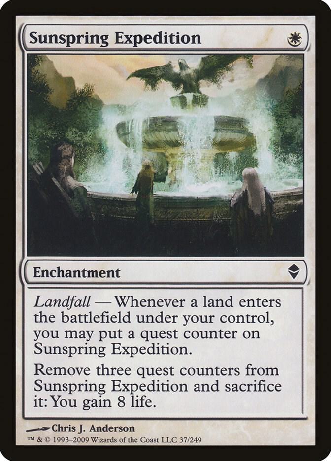 Sunspring Expedition 37 card from Zendikar