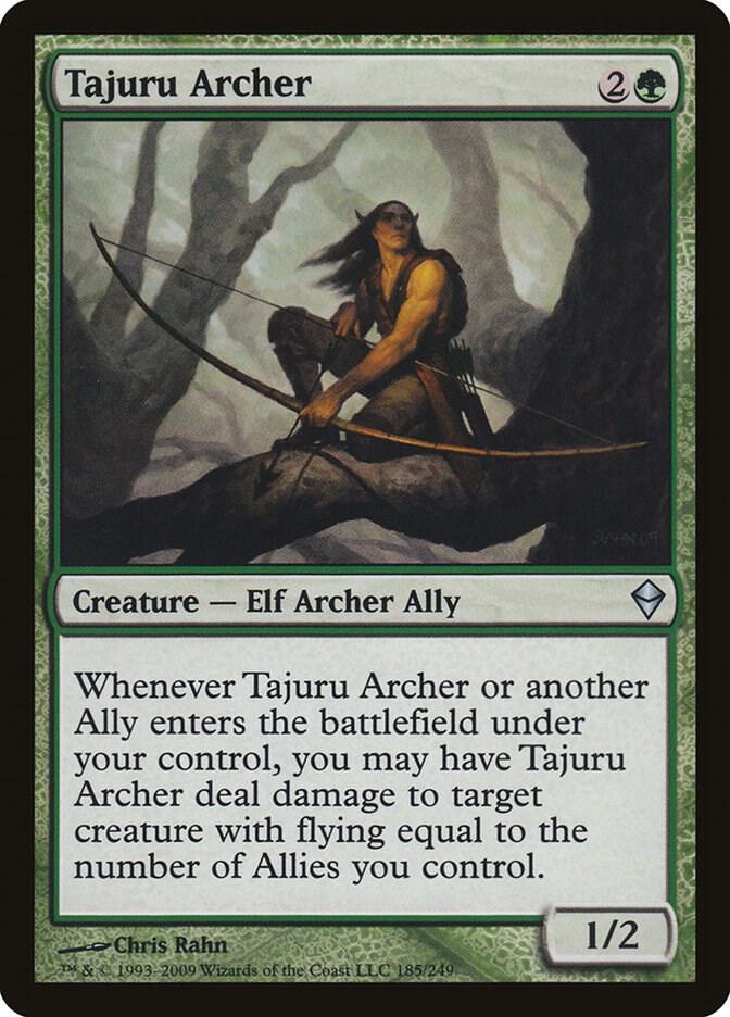 Tajuru Archer 185 card from Zendikar