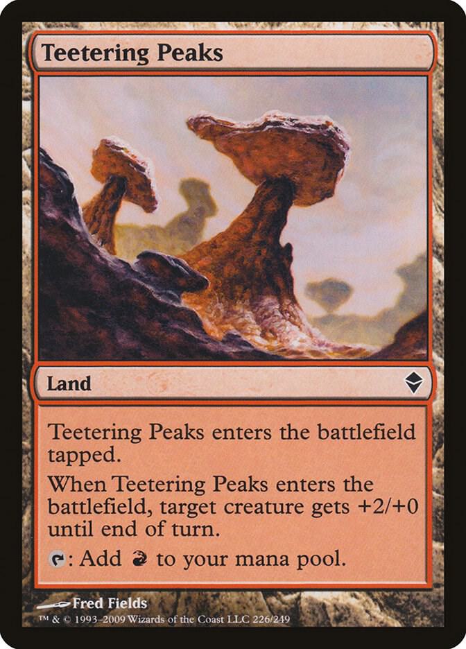 Teetering Peaks 226 card from Zendikar