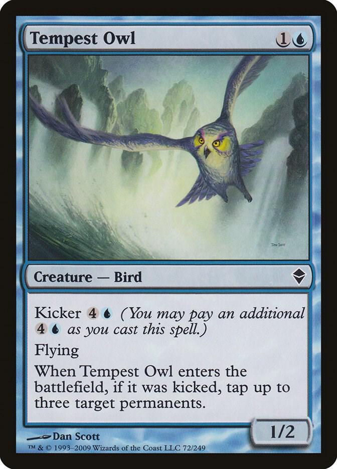Tempest Owl 72 card from Zendikar