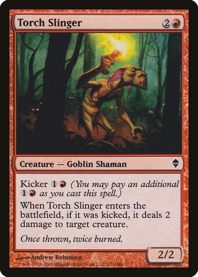 Torch Slinger 151 card from Zendikar